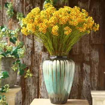 80 см, 3 Глави Chamelaucium Uncinatum Изкуствени Цветя за Декорация на Дома, За Всекидневната Flores Artificiales Para Decoracion Hogar