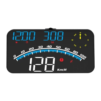 Автомобилният Цифров Скоростомер със Седалище HUD дисплей на GPS Километраж С Аларма за Превишаване на Скоростта Универсален, HD-дисплей, с Аларма за Превишаване на скоростта, за всички превозни средства