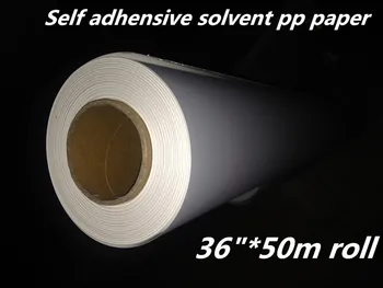 36 инча 135 г/см экосольвентной матирана синтетична хартия от полипропилен с висока адгезией