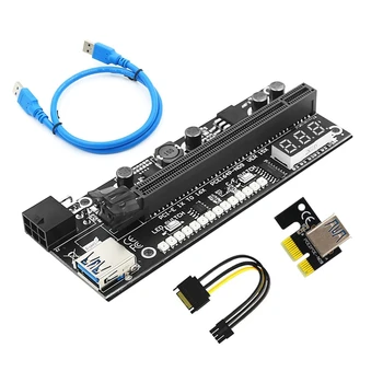 Удължител PCI-E 1x-16x USB-кабел за трансфер на данни с адаптер PCI-E, капка доставка