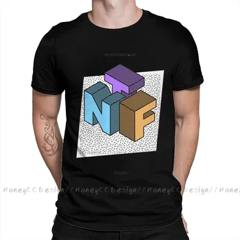 Мъжки t-shirt, Цветен Унисекс Облекло, дизайн на тениски, памучен тениска NTF с кръгло деколте, големи Размери