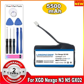 LOSONCOER 5500 mah GX02 за XGD Nexgo N86 N3 N5 POS литиево-йонна батерия