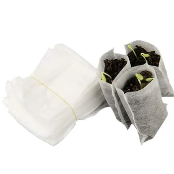 800 Бр Торби За Засяване На Малки Торбички За Отглеждане На Растения Нетъкан Саксии За Разсад На Градински Аксесоари За Дома Градина