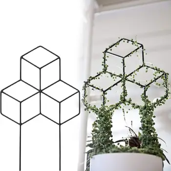Поддържаща рамка за декоративни растения Лесни за използване опора за растенията Трайни творчески метална скоба за повдигане на растенията