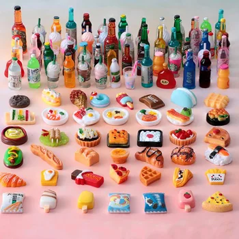 Новият миниатюрен куклена къща, супермаркет, Храна, закуски, понички, напитка за Blyth Barbiees, аксесоари за декор кукли, играчки за деца