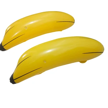 Надуваем банан PVC Надуваем банан басейн водата Плажно парти Скъпа форма на Детски играчки 66 см Надуваеми играчки-банани Аксесоари за плуване
