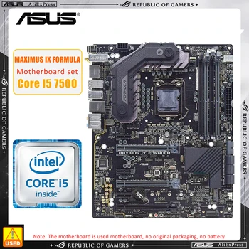 комплект дънната платка Intel Z270 ASUS ROG MAXIMUS IX FORMULA + процесор I5 7500 LGA 1151 PCI-E 3,0 USB3.1 DDR4 64 GB 2 × M. 2 USB3.1 ATX