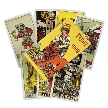Съвременна колода предсказания на карти Таро 1909 г., английската версия издание, игра на Oracle за парти