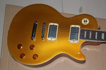 Изработена по поръчка на китайската тънкия китара фабрика нова златна електрическа китара на висше стандарт 417