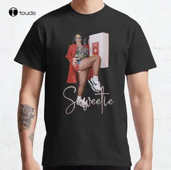 Saweetie So Icy Класическа тениска на поръчка Aldult тийнейджърката тениска унисекс с дигитален печат, модни забавно новост Xs-5Xl