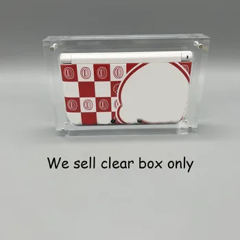Бистра магнитна акрилна кутия за игралната конзола 3DSLL, калъф, кутия с прозрачен дисплей, поставка за съхранение слот аксесоари