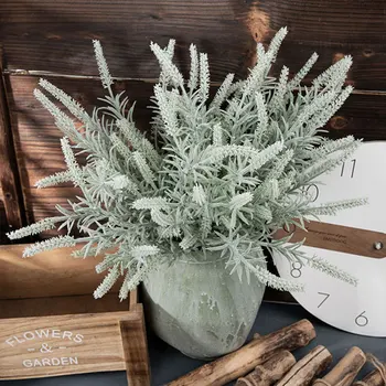 45 см клонка билка, градински чай Изкуствени Цветя САМ аксесоари фалшиви растения домашно сватбена Коледна Украса flores artificiales