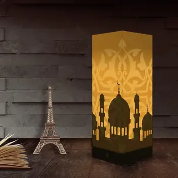Креативна настолна лампа 5V 1A Нощна лампа за спални Eid Mubarak Moon Touch акаунт contral Night Light За ислямска партита Начало Декор
