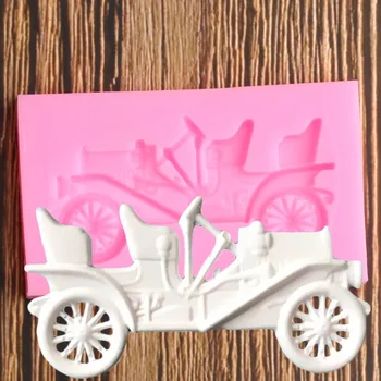 3D Каретка Силиконова форма Инструменти За украса на Сватбена торта, Скърпвам, Шоколадови бонбони, тестени изделия, Форма за украса на Кексчета, бисквитки