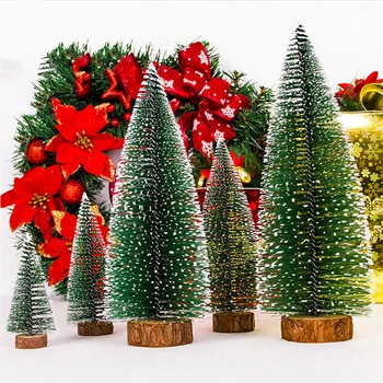 1 бр. мини Коледно дърво, малък бор, Коледен орнамент 