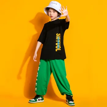 Годишният спортен костюм за момичета, детски фланелка с къс ръкав + панталони, 2 броя, ежедневни памучен градинска дрехи за момчета, тийнейджърката облекло в стил хип-хоп 8 10 12 години