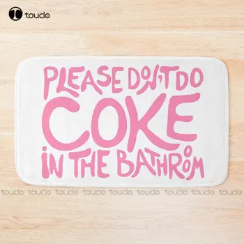 Моля, да НЕ се яде кокаин в банята | Забавен, саркастични декор за баня, килим за баня, нескользящий подложка за баня