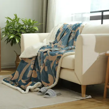 Топло двухслойное утолщенное одеяло, Покривка одеяло, покривка за дивана, одеало