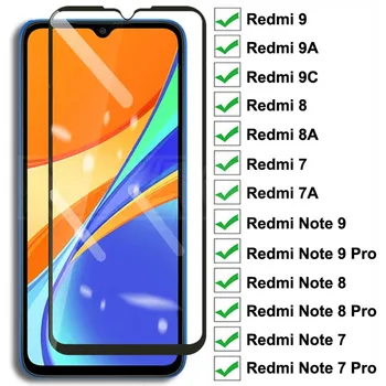 9D Закалено Стъкло За Xiaomi Redmi 9 9А 9В 8 8A 7 7A Предпазно Стъкло за Екран Redmi 10X Note 8 8T 7 9S 9 Pro Max Защитно Стъкло