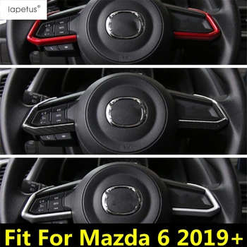 ABS Бутон на волана, декоративна рамка, формоване, накладки за Mazda 6 2019-2021, червено/Аксесоари от Въглеродни влакна, интериор