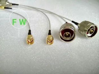 2 елемента 20 cm (N) кабел от щепсела до штекеру SMA