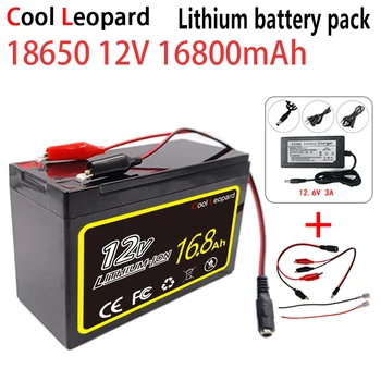 Нов стил В 12 16800 mah 18650 литиева батерия Подходяща за ксенон крушки, led лампа, живот на батерията электромобиля + зарядно устройство 12.6V3A.