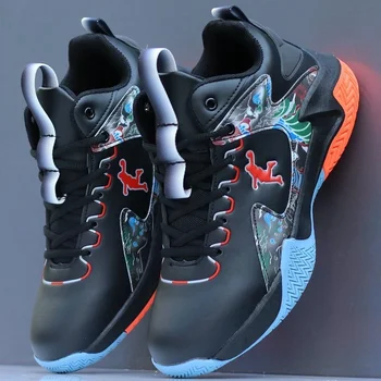 Мъжки баскетболни обувки Унисекс, двойка, спортни обувки за уличен баскетбол, баскетболни маратонки-високо качество, баскетболни обувки