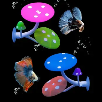 НОВ двуслойни гъби украшение, подложка за отглеждане на риби, цветни реалистична легло за почивка, аксесоари за аквариум