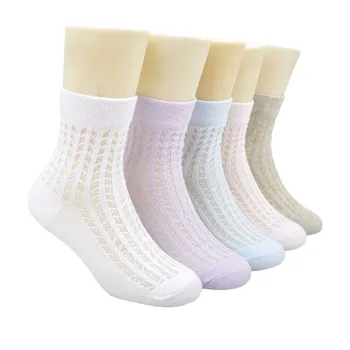 5 двойки/лот, кухи детски чорапи в испански стил, Чорапи за момичета, реколта чорапи с лък лента за деца