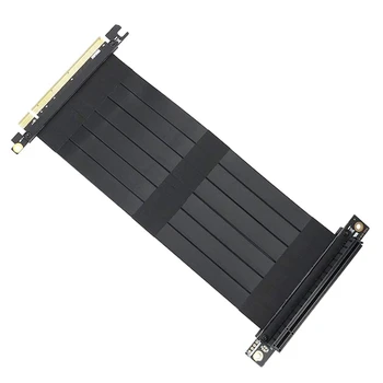Удължител за графична карта PCI-E 3.0 16X PCIE X6-X16 за вертикално инсталиране; външен кабел-адаптер видео карти