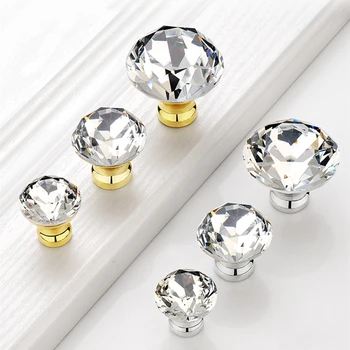Дизайн с форма на диамант, химикалки от кристал стъкло, плъзгащо се чекмедже на кухненския шкаф, дръжки на вратите на гардероба и Оборудване
