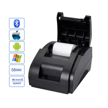 Xprinter марка XP-58IIH термопринтер за проверки/сметки 90 мм/сек. с Bluetooth + USB за печат на хартия с ширина 58 мм