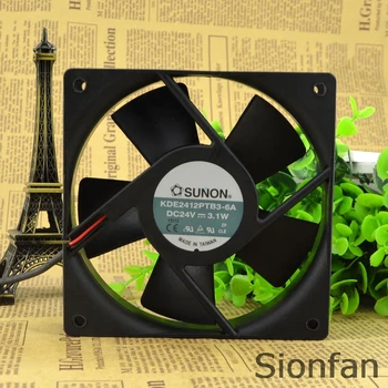 За SUNON standard 12025 24 3,1 W 12 см инверторен вентилатор за охлаждане KDE2412PTB3-6A Тестова работа