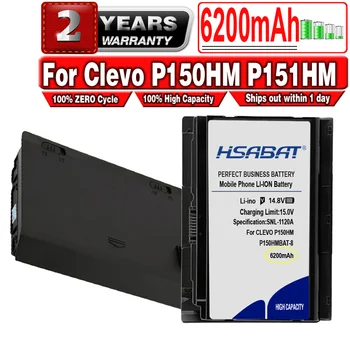 Батерия HSABAT P150HMBAT-8 за Clevo P150HM P151HM 6-87-X510S-4J7 NP8150 NP8130 6-87-X510S-4D7, 6-87-X510S-4D72, 6-87-X510S-4D73
