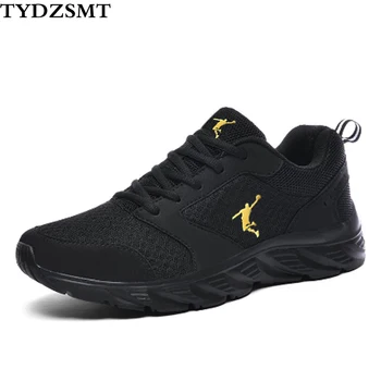 Спортни обувки TYDZSMT за мъже, обувки, черни ежедневни дамски мрежести дишащи обувки на платформа, чифт маратонки за бягане, пешеходната Унисекс обувки