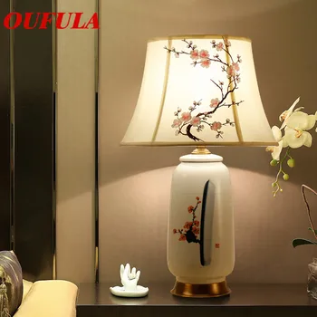 Настолни Лампи SOFITY керамични Настолни лампи Луксозна Модерна плат за фоайе всекидневна офис на Творческа спални на хотел