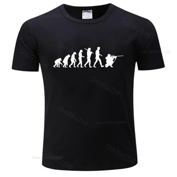 Мъжка тениска с кръгло деколте, модерна марка тениска, черна и нова тениска Evolution Battlefield COD Gamer, мъжка риза, размер евро
